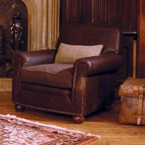 Poltrona classica - STORNOWAY - Tetrad Associates - in pelle / in tessuto