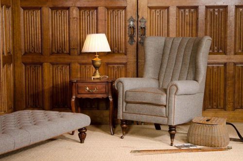 Poltrona classica - DUNMORE - Tetrad Associates - in pelle / in tessuto / a orecchioni