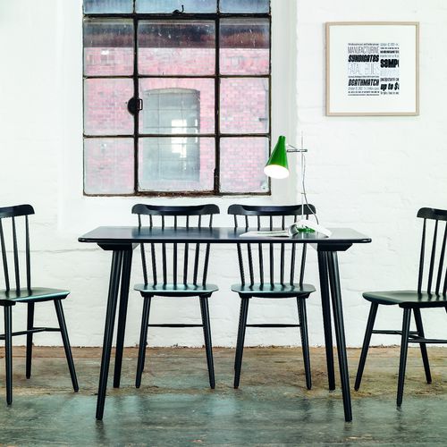 Tavolo da pranzo contemporaneo - Ironica - TON a.s. - in faggio / in MDF / con supporto in faggio