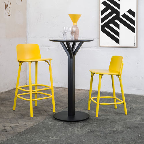 Tavolo alto contemporaneo - Bloom 278 - TON a.s. - in rovere / in faggio / impiallacciato in legno