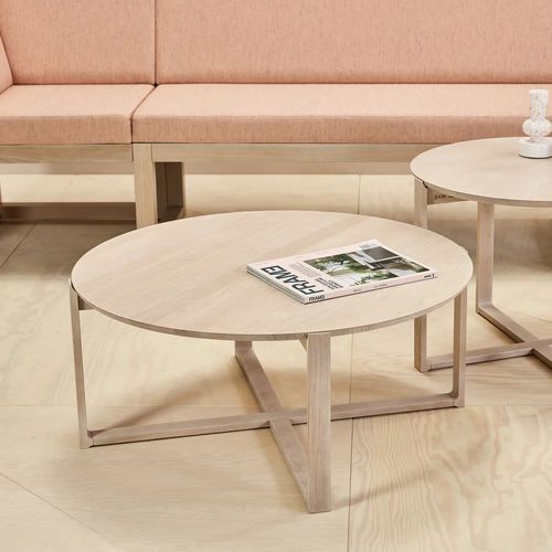 Tavolino basso contemporaneo - Delta 724 - TON a.s. - in rovere / in faggio / con supporto in quercia