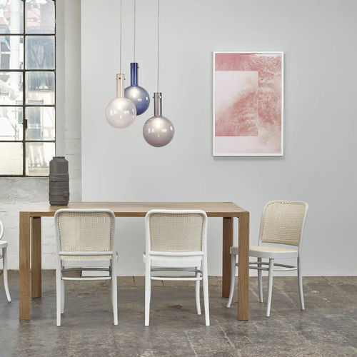 Sedia da pranzo contemporanea - 811 - TON a.s. - da interno / in tessuto / con supporto in faggio