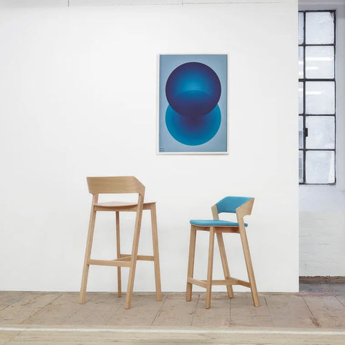 Sedia alta contemporanea - Merano - TON a.s. - da interno / in legno compensato / in noce americano