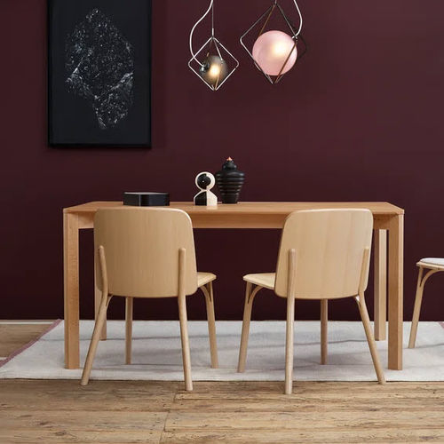 Tavolo da pranzo contemporaneo - Lasu 406 - TON a.s. - in rovere / in faggio / con supporto in quercia