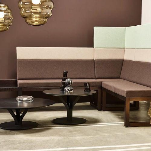 Tavolino basso contemporaneo - Bloom 276 - TON a.s. - in rovere / impiallacciato in legno / in faggio
