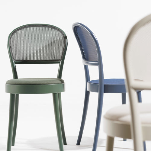 Sedia da pranzo contemporanea - 314 - TON a.s. - da interno / in legno curvato / con supporto in legno