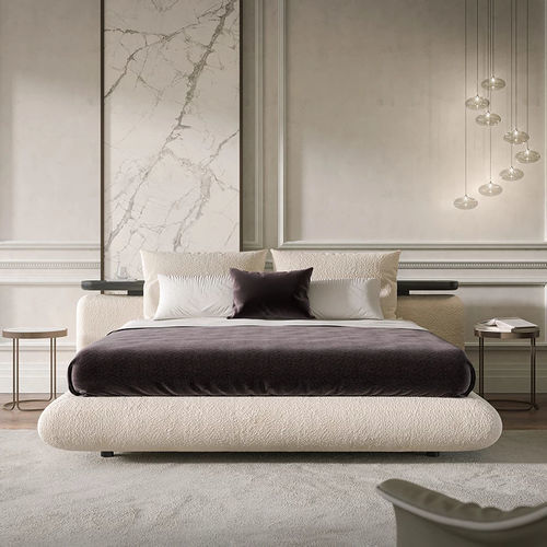 Letto matrimoniale - ALIANTE - Tonin Casa - contemporaneo / con testiera imbottita / Made in Italy