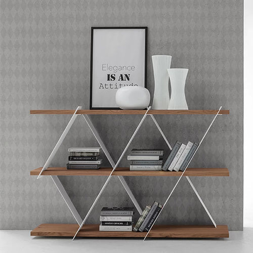 Libreria contemporanea - CASTLE - Tonin Casa - in metallo verniciato / in MDF / marrone