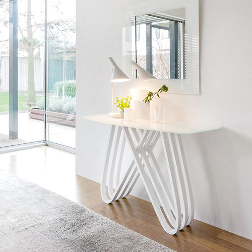 Consolle contemporanea - ARPA - Tonin Casa - in vetro temprato / in legno / in marmo