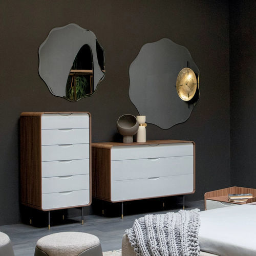 Cassettone alto - OPERA NIGHT - Tonin Casa - contemporaneo / in legno laccato / in metallo verniciato