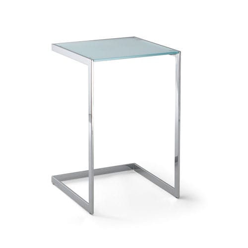 Tavolo d'appoggio contemporaneo - CROCUS - Torre - in vetro / quadrato / professionale