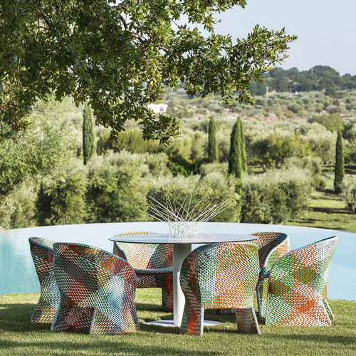 Sedia da giardino contemporanea - MAAT  - Varaschin - per terrazza / in tessuto / in fibre sintetiche