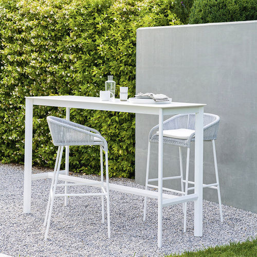Sedia alta contemporanea - CRICKET - Varaschin - da giardino / per terrazza / in tessuto