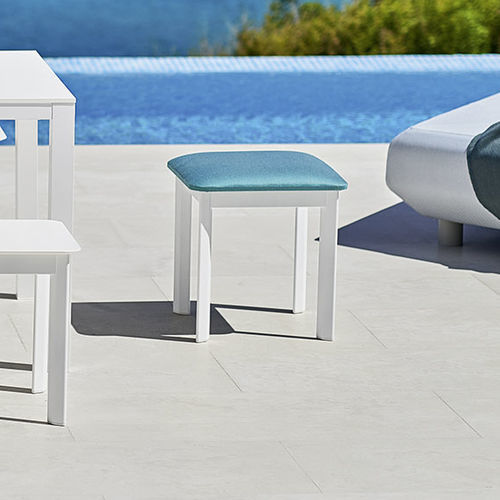 Sgabello contemporaneo - SYSTEM - Varaschin - in tessuto / con supporto in alluminio / imbottito