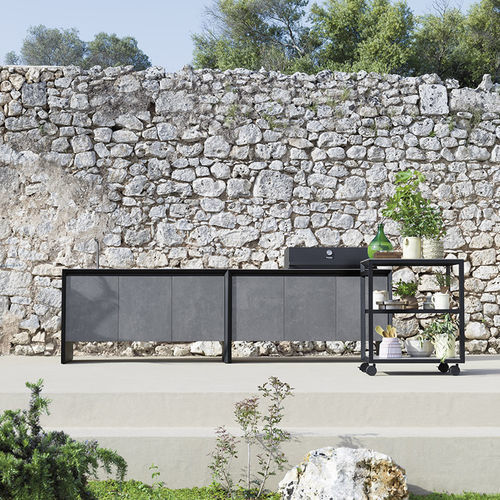 Cucina da esterno - COOKING - Varaschin - contemporanea / in alluminio / in ceramica