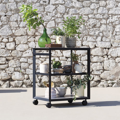 Carrello portavivande da esterno - COOKING - Varaschin - di servizio / porta vasi / portastoviglie