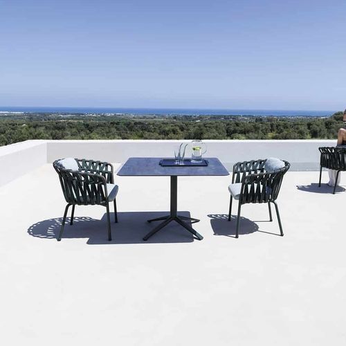 Base per tavolo in alluminio - Emma LOW - Varaschin - in acciaio con rivestimento a polvere / contemporaneo / 4 piedi