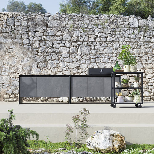 Credenza contemporanea - OUTDOOR COOKING - Varaschin - in alluminio / in ceramica / da giardino