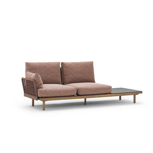 Dormeuse contemporanea - EMMA  - Varaschin - in tessuto / in iroko / in corda