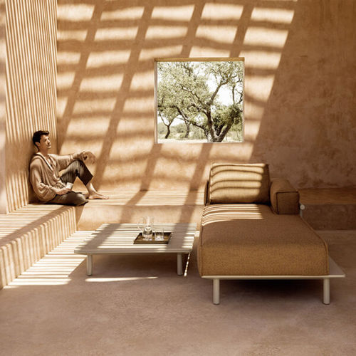 Chaise longue moderna - SUNMOON - Varaschin - in tessuto / in espanso / in poliestere