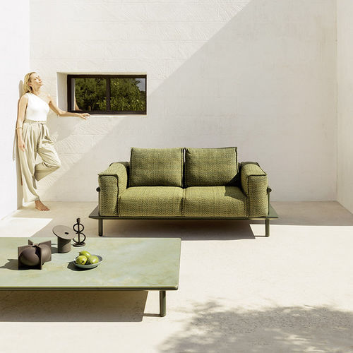 Divano contemporaneo - SUNMOON - Varaschin - indoor / da esterno / in tessuto