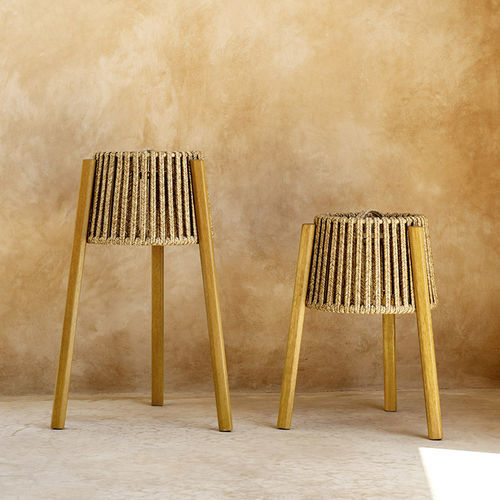 Lanterna contemporanea - GIANNA - Varaschin - in metallo / in iroko / in tessuto