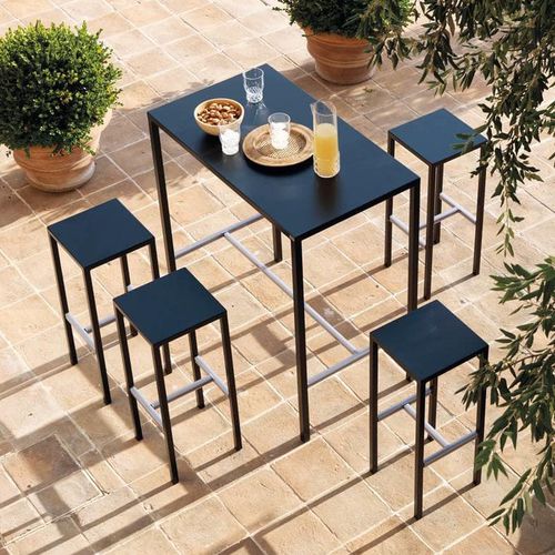 Sgabello da bar classico - SE152 - Vermobil - con supporto in metallo / da giardino