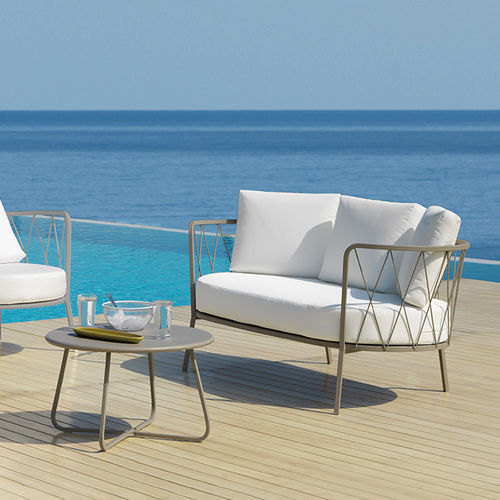 Divano classico - DE630 - Vermobil - da giardino / in tessuto / con supporto in metallo