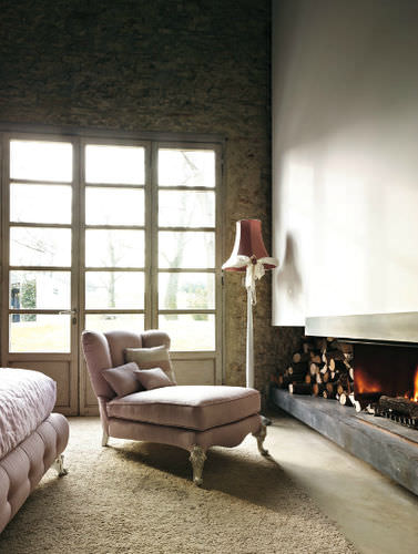Chaise longue in stile - BOTERO - Volpi - in tessuto