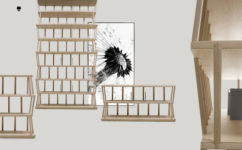 Libreria modulare - RAVEN  - Volpi - contemporanea / in legno