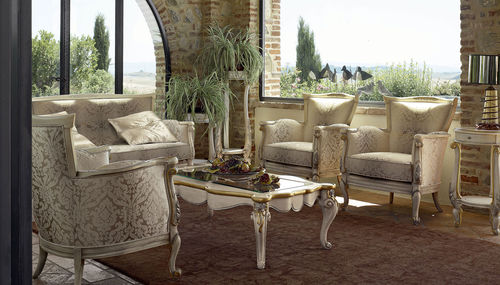 Divano in stile - BOEMIA  - Volpi - in tessuto / beige / in noce