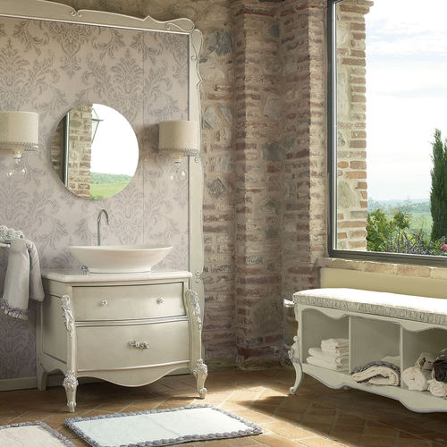 Mobile lavabo da appoggio - OLGA  - Volpi - in legno / in stile / con cassetti