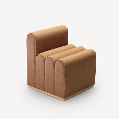 Pouf contemporaneo - Arkad B S - Zilio A&C - in tessuto / quadrato / di  Note Design Studio