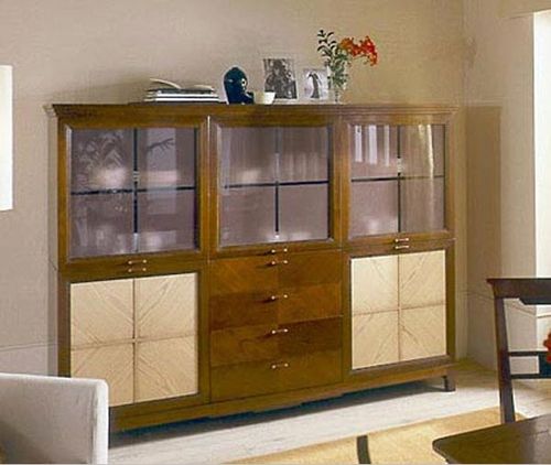 Credenza classica - ART. AK508 - Zilio Mobili - in legno / a vetrina