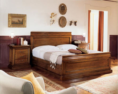 Letto matrimoniale - ART. NA60 - Zilio Mobili - in stile / in noce