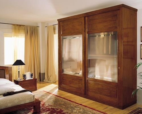 Armadio classico - ART. DA92S - Zilio Mobili - in vetro / a porte scorrevoli