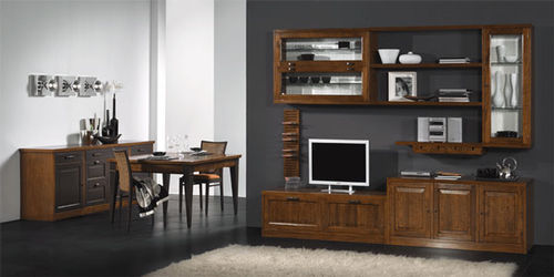 Parete attrezzata TV classico - IDEA PLUS - Zilio Mobili - in legno