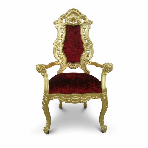Poltrona design nuovo barocco - C/1510 - David Style - in velluto / in legno massiccio / per uso contract