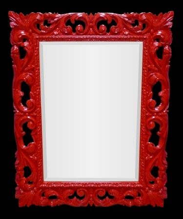 Specchio a muro - NOBEL - David Style - design nuovo barocco / rettangolare / in legno laccato