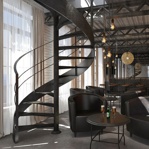Scala a chiocciola - METAL KOMPACT SN - ITALIAN FASHION STAIRS - con gradini in metallo / con struttura in acciaio / per uso residenziale