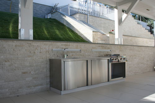 Cucina da esterno - OUTDOOR KITCHEN 1 - Bianchi group srl - classica / in acciaio inossidabile / senza maniglie