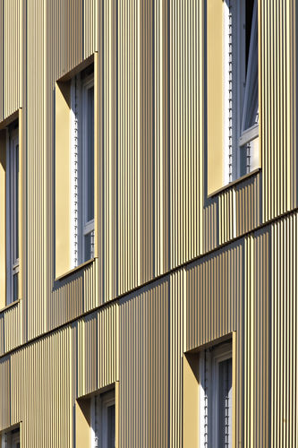 Rivestimento di facciata in alluminio - Look Metal - in lega d'alluminio / a incastro / di lunga durata
