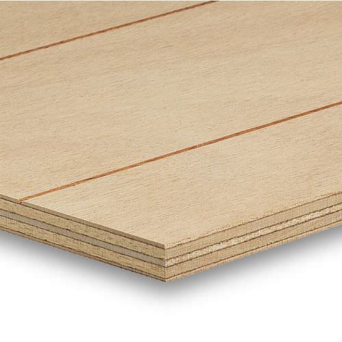 Pannello compensato da costruzione - FACADE PREMIUM : OKOUMÉ RAINURÉ 1 SIDE - Groupe Joubert - per serramenti / FSC / in legno