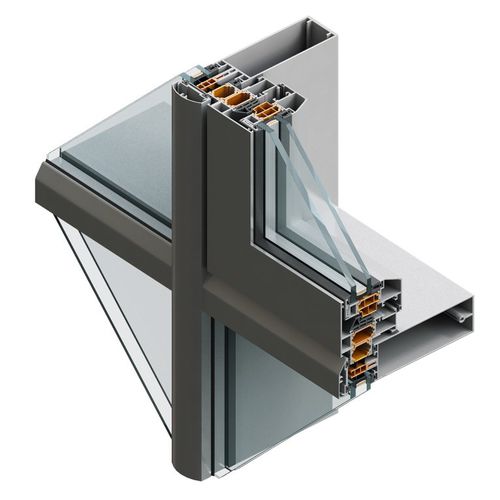 Facciata continua a montanti e traversi - 50 FK - FEAL Croatia Ltd. - in alluminio e vetro / trasparente