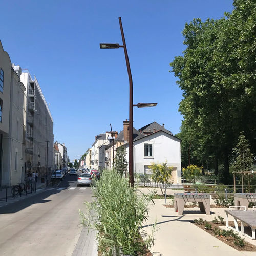 Lampione urbano - Zelda - Eclatec - contemporaneo / in alluminio / con diffusore in vetro temprato