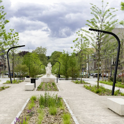 Colonna luminosa contemporanea - MAMBA - Eclatec - in acciaio galvanizzato a caldo / LED / urbana