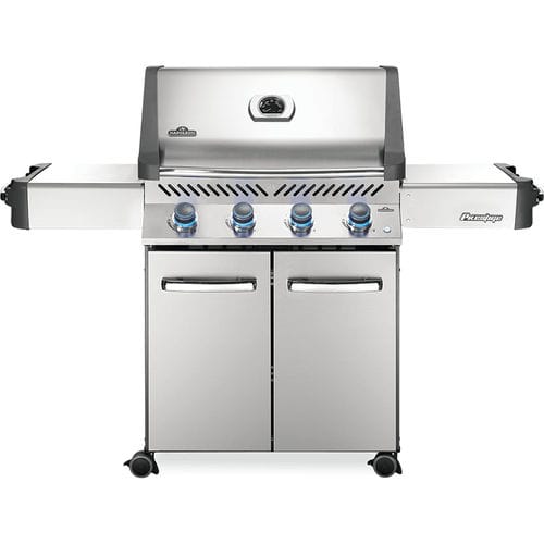 Barbecue a gas - PRESTIGE® 500 - Napoleon Gourmet Grills - a carbonella / con rotelle / in acciaio inossidabile