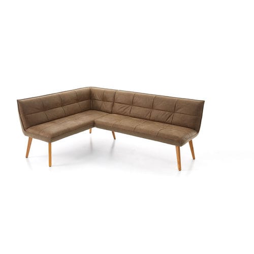Divanetto imbottito contemporaneo - BAXXTER - Koinor - in tessuto / in pelle / con supporto in legno massiccio