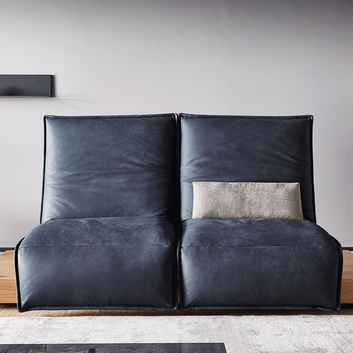 Chaise longue contemporanea - EPOS - Koinor - in tessuto / in pelle / in legno