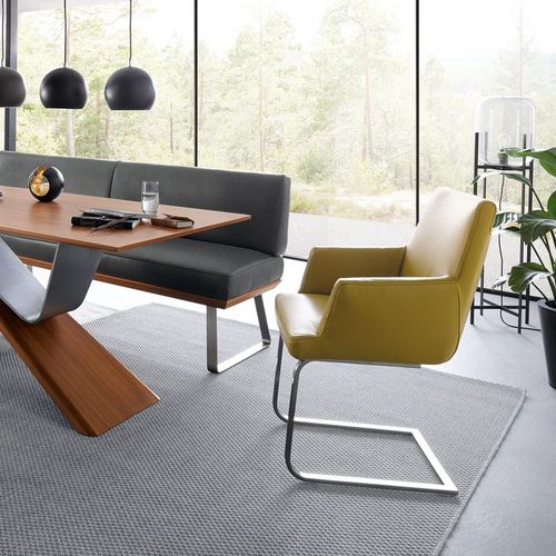 Sedia da pranzo contemporanea - 1216 - Koinor - da interno / in tessuto / in pelle